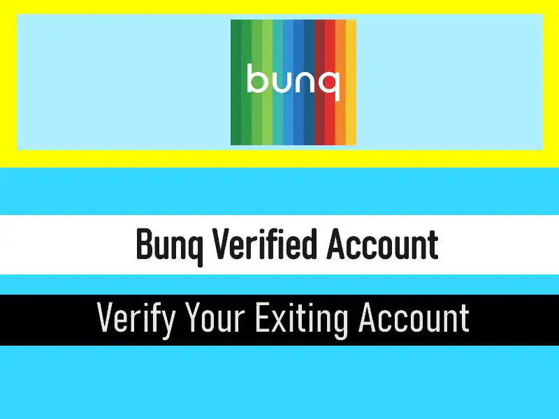 Bunq Account/ Bunq account identity