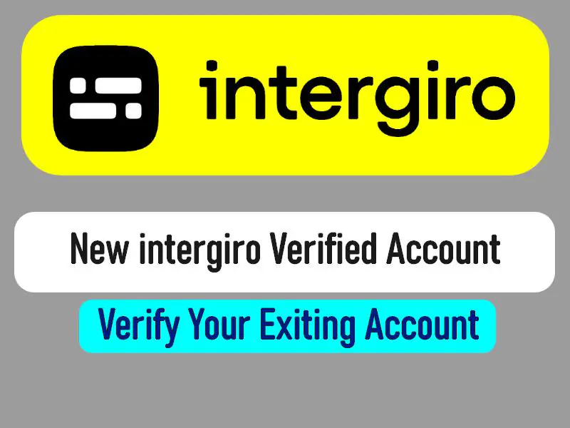 Intergiro Account / Identity verification